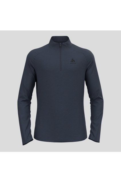 Funkčná mikina s krátkym zipsom ESSENTIALS CW 200 (FARBA sivá-modrá, VEĽKOSŤ S)