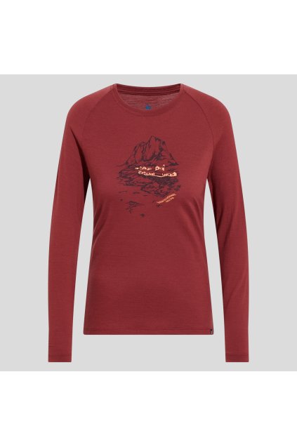 Funkčné tričko dlhý rukáv ASCENT MERINO 200 LOGO (FARBA béžová, VEĽKOSŤ XS)