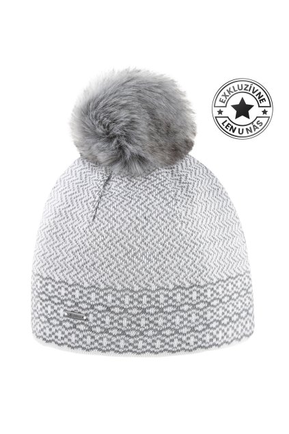 Pletená Merino čiapka 001Z (FARBA biela)