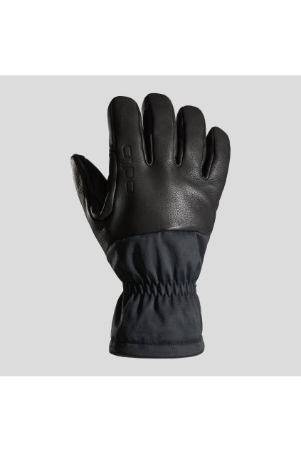 Zjazdové lyžiarske rukavice SKI (FARBA čierna, VEĽKOSŤ S)