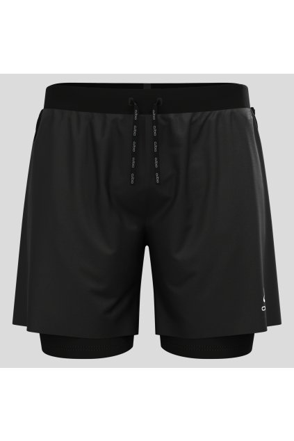 Bežecké šortky 2v1 X-ALP 6 INCH (FARBA čierna, VEĽKOSŤ S)