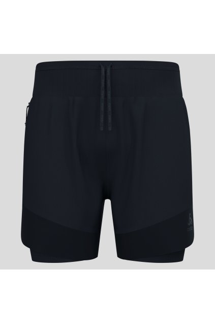 Bežecké šortky 2v1 X-ALP TRIAL 6 INCH (FARBA čierna, VEĽKOSŤ M)