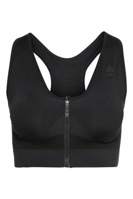 Športová podprsenka SEAMLESS HIGH ZIP (FARBA čierna, VEĽKOSŤ '-)