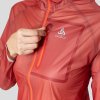 Nepremokavá bežecká bunda ZEROWEIGHT DUAL DRY WATERPROOF (FARBA lososová, VEĽKOSŤ S)