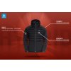 Funkčná zimná bunda ASCENT S-THERMIC HOODED (FARBA čierna, VEĽKOSŤ XXL)
