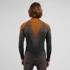Termo tričko dlhý rukáv 1/2 zips BLACKCOMB WARM ECO (FARBA sivá-oranžová, VEĽKOSŤ M)