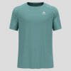 Bežecké tričko krátky rukáv ESSENTIAL PRINT (FARBA zelená, VEĽKOSŤ S)