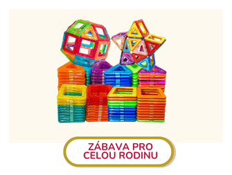 Zábava pro celou rodinu, stavebnice, magnetická stavebnice, lego, seva, chewa