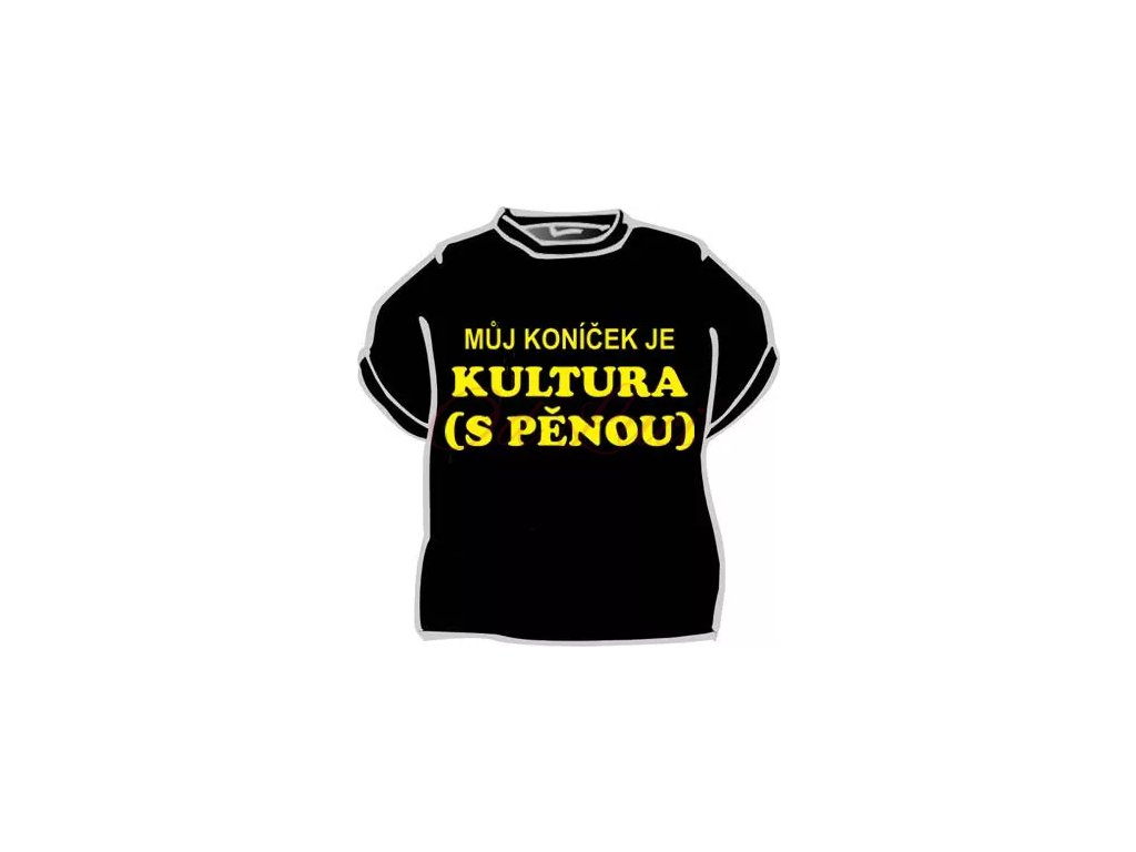 Vtipné alko tričko - Můj koníček je (size s, color černá)