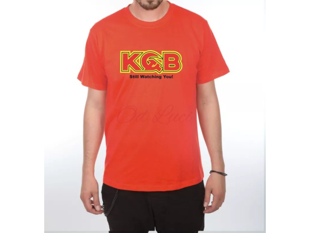 Vtipné tričko   KGB (size s, color červená)
