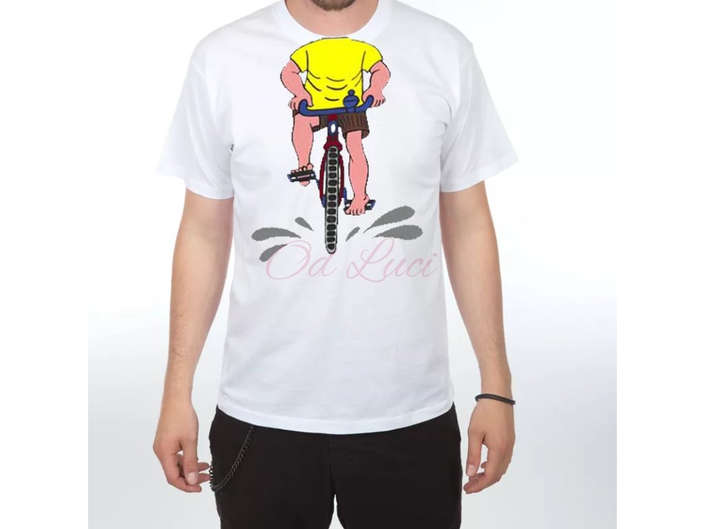 Tričko - Cyklista (size 122, color bílá)