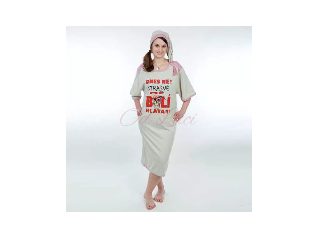 Noční košile lady   Dnes ne (size M, color melír)