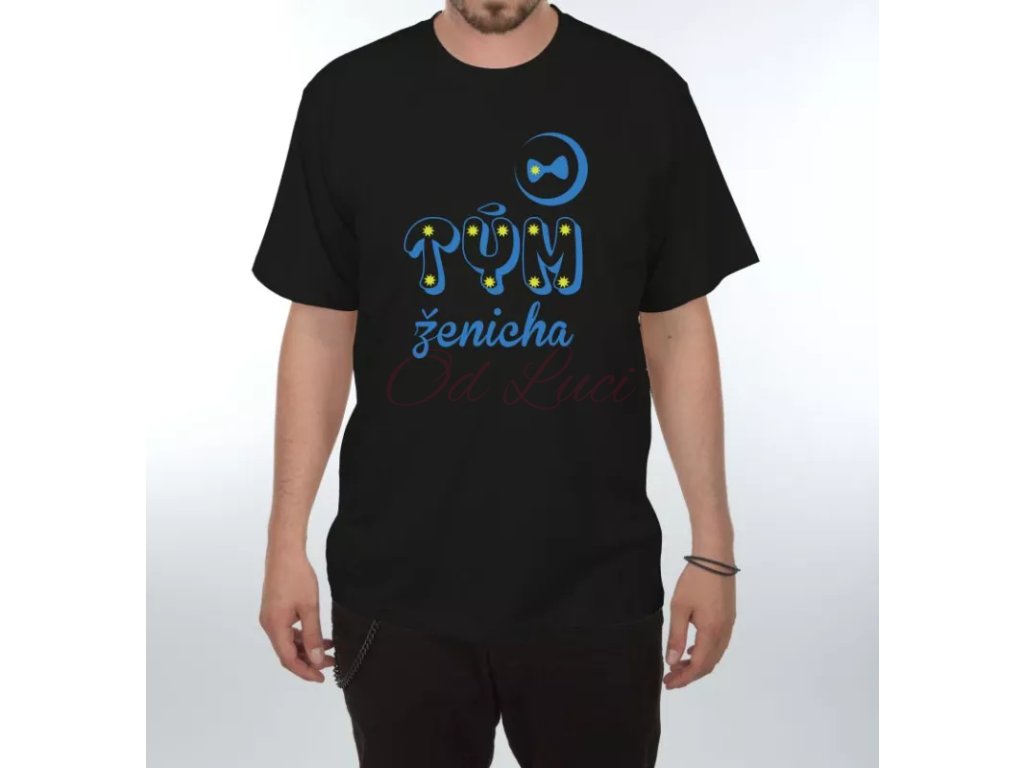 Vtipné tričko - Tým ženicha (size s, color bílá)