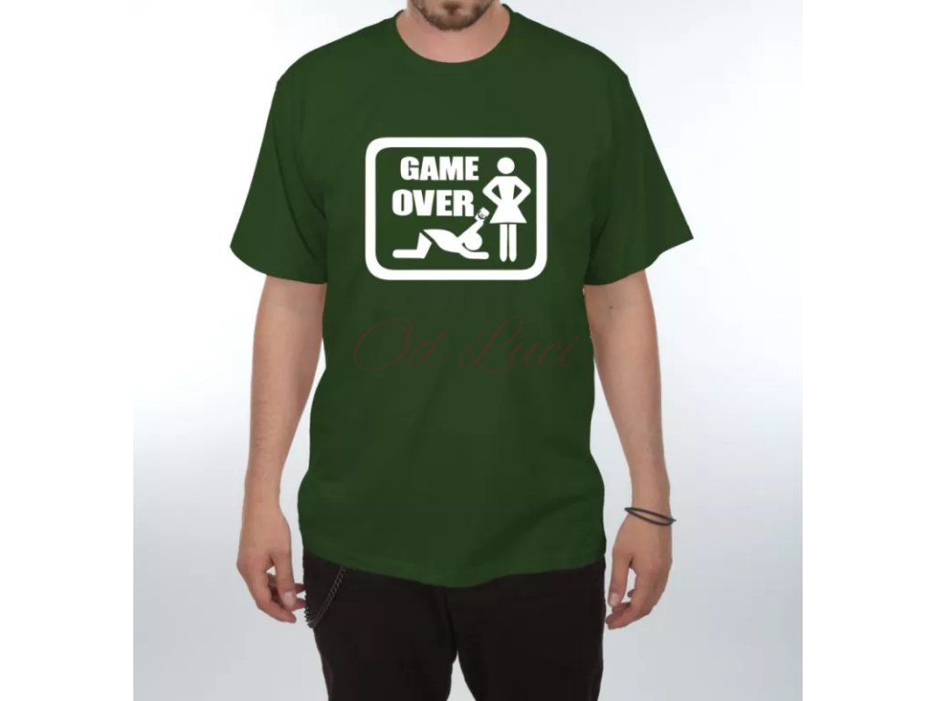 Vtipné tričko - Game Over 2 (size s, color černá)