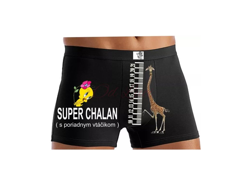 Boxerky - Super muž (size M, color černá)