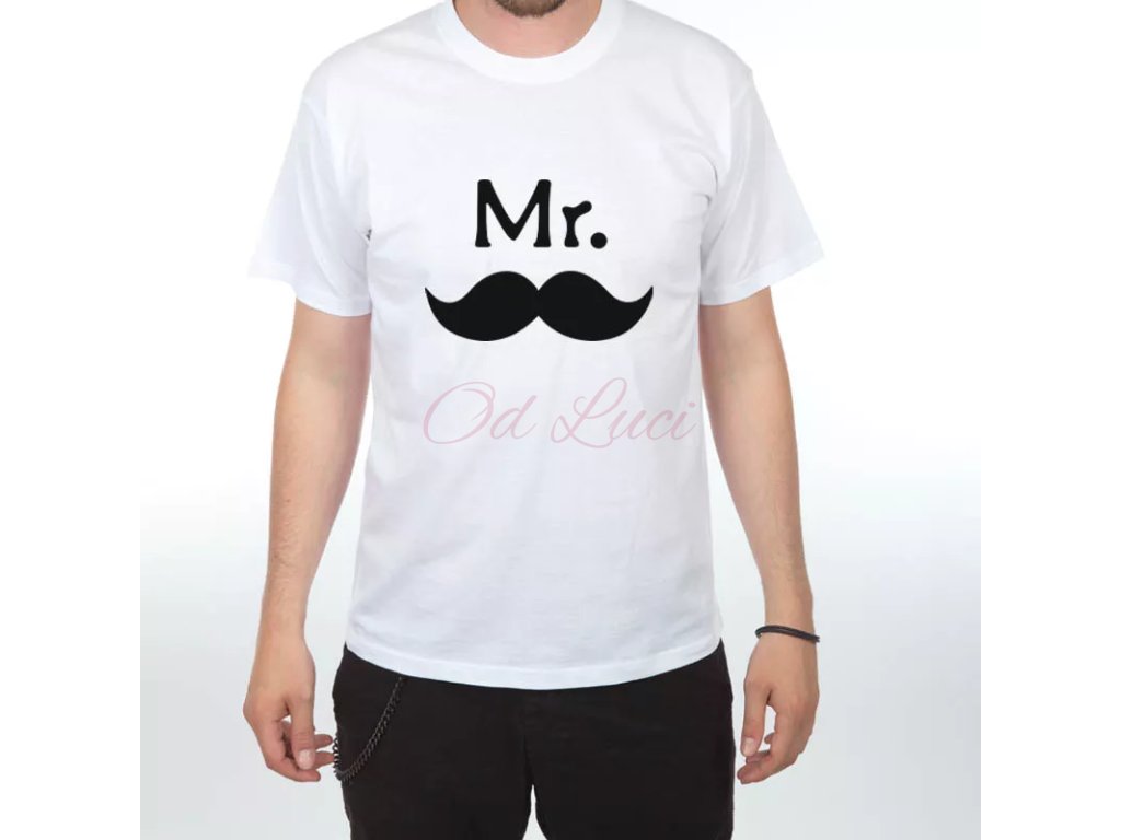 Tričko Classic - Mr. (pro páry) (size s, color bílá)