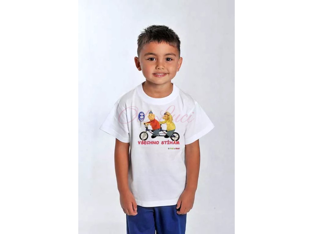 Kolo - Tričko Pat a Mat dětské (size 110, color černá)