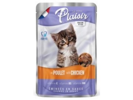 Plaisir Cat kapsička Kitten kuřecí 100g