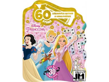 JIRI MODELS Sešit 60 aktivit Disney Princezny set se samolepkami