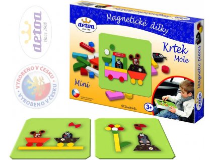 DETOA Dílky magnetické KRTEK (Krteček) Set 27ks