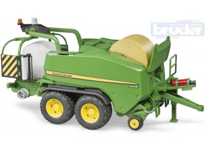 BRUDER 02032 John Deere lis na balíky slámy s obalovačem