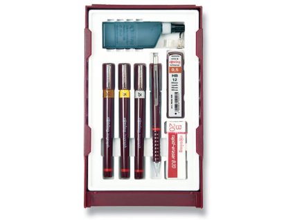 35015 1 sada technickych per isograph rotring college set 0 25 0 35 a 0 5 mm a mikrotuzka tikky