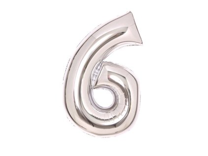 220034 nafukovaci cislice stribrne 6