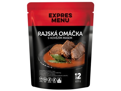 Rajská omáčka s hovězím masem