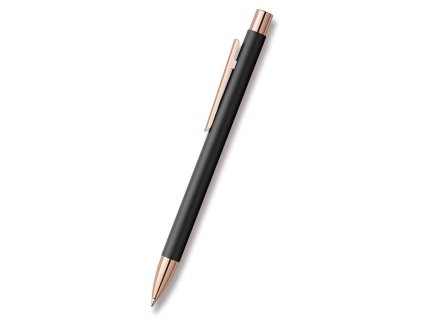 225563 kulickove pero faber castell neo slim metal black rosegold