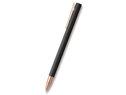 225566 roller faber castell neo slim metal black rosegold