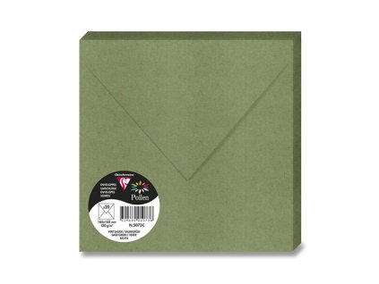 231776 barevna obalka clairefontaine 165 165 mm olizova 20 ks tm zelena