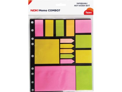 235901 noki sada samolepicich blocku memo combo 7 mix barev