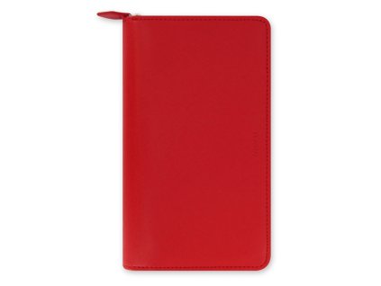 257779 filofax diar saffiano zip osobni compact barva cervena