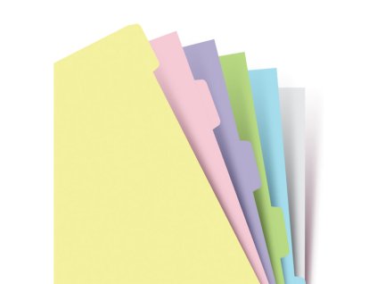 257869 filofax rozrazovace pro diare a5 barva mix pastelovych barev