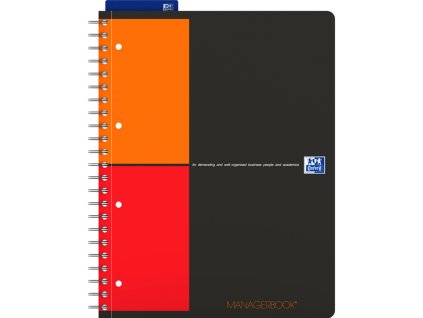 257539 oxford zapisnik international managerbook a4 80 listu linkovany seda