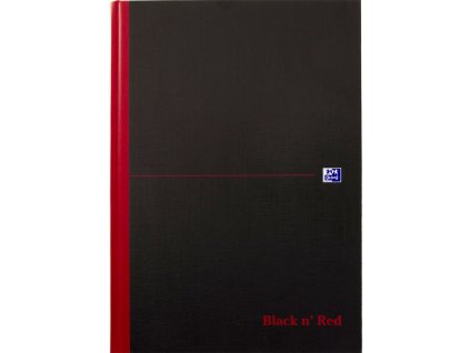 257809 oxford zaznamni kniha black n red a4 96 listu cerna provedeni linkovany