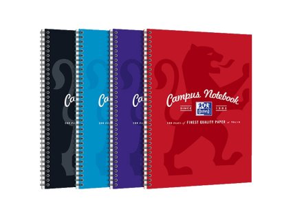 257932 oxford zapisnik campus 50 listu linkovany mix barev velikost a4