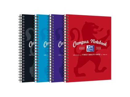 257932 16 oxford zapisnik campus 50 listu linkovany mix barev velikost a4