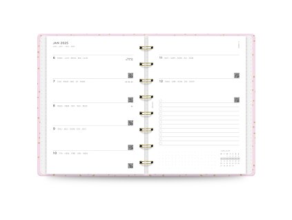 257659 filofax planovac confetti 2025 a5 rose quartz