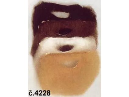 Vousy+knír krátké (size bílé)