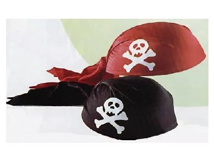 Pirátská čapka (size černá)