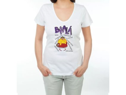 Dámské vtipné tričko - Bývalá... (size L, color černá)