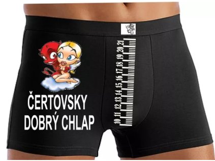 Boxerky-Čertovsky dobrý chlap (size M, color černá)