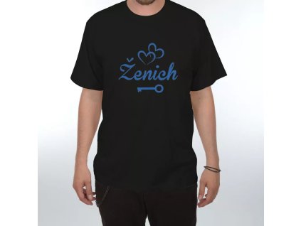 Ženich - Vtipné tričko (size s, color černá)