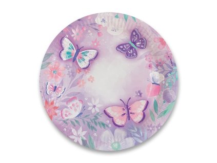 200641 papirove talirky flutter prumer 22 8 cm 8 ks