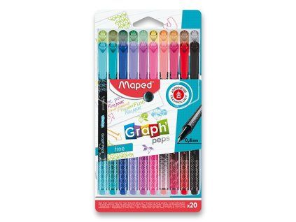 232802 liner maped graph peps deco sada 20 barev