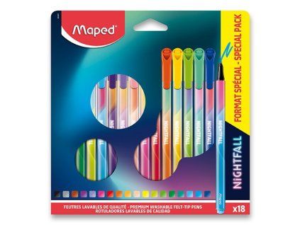192277 detske fixy maped color peps deco nightfall 18 barev