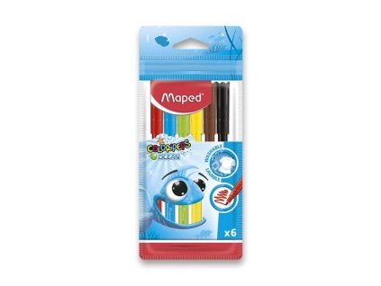 175657 detske fixy maped color peps ocean 6 barev