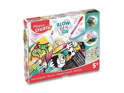 190618 1 sada maped creativ blowpen pop art foukaci pero 6 barev