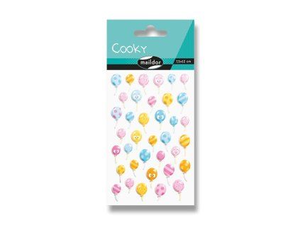 220196 samolepky maildor 3d cooky balonky